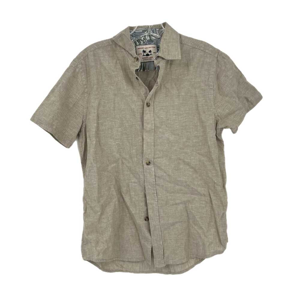 Report Collection Tan Button-Up Shirt | Mens S
